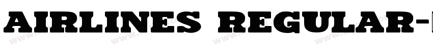Airlines Regular字体转换